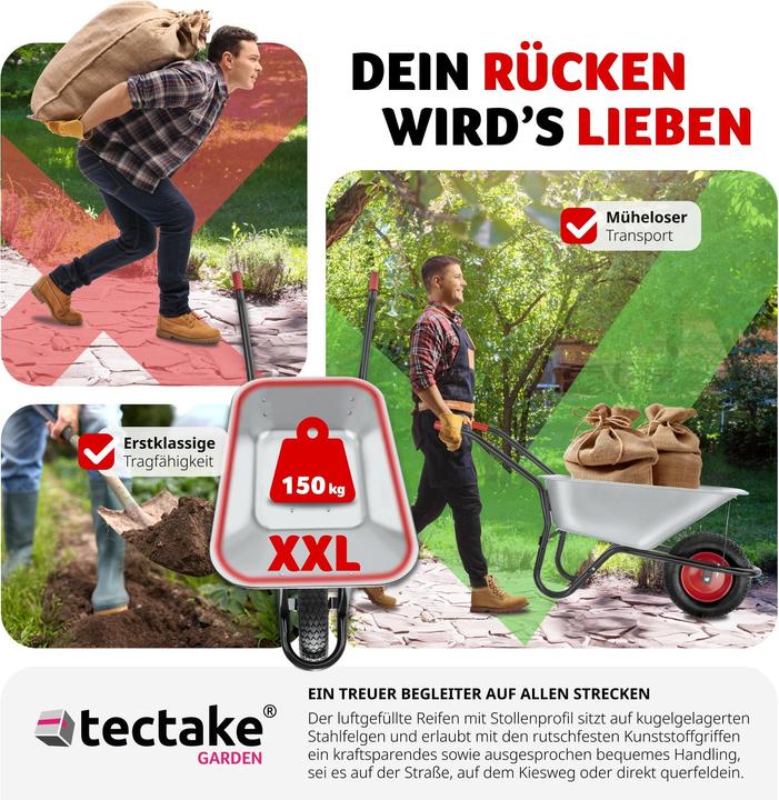 Image du produit tectake Brouette Oskar