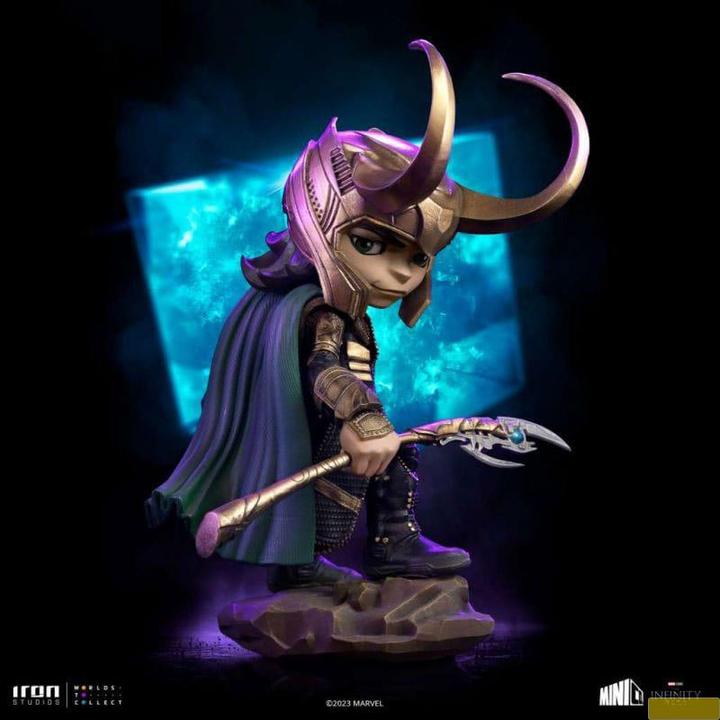 Actual product image Iron Studios Avengers Infinity Saga figurine Mini Co. PVC Loki 15 cm