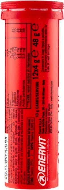 Nutritional values and ingredients Enervit CARBO tablets (12 Piece, Pills, 63 g)