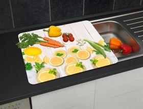 Image du produit Wenko Plaque multi-usages mod. Citron Plaque de recouvrement pour plans de cuisson en vitrocéramique,