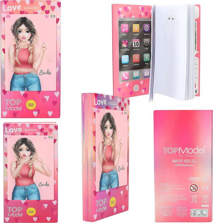 Image du produit Depesche TOPModel - Mini livre de coloriage avec son - 1 pièce