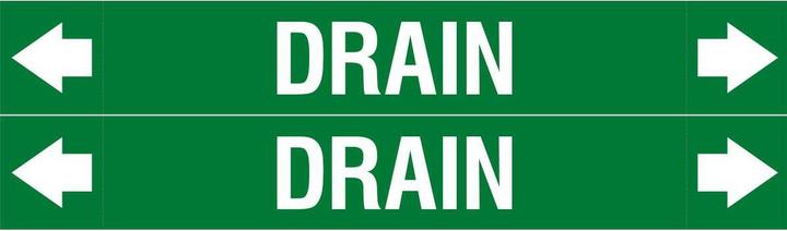 Actual product image Brady ASME - Pipe markers - Drain