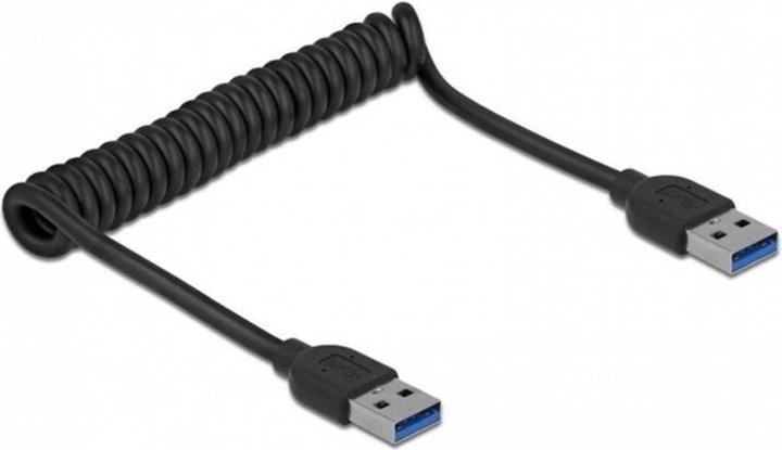 Delock Cavo a spirale USB 3.0 USB-A - USB-A, 120cm Nero (1.20 m, USB 3.0)