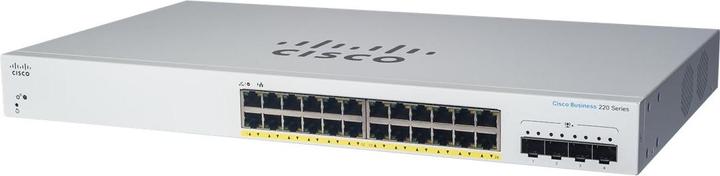 Actual product image Cisco PoE+ Switch CBS220-24P-4X 28 Port (28 Ports)