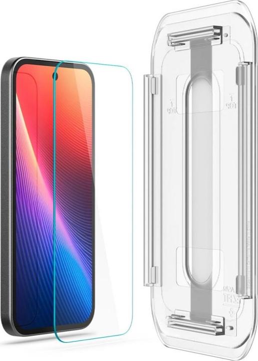 Image du produit Spigen EZ Fit Gehärtetes Glas Clear Displayschutzfolie mit Einbaurahmen Google Pixel 9a (2 pièce(s), Google Pixel 9a)