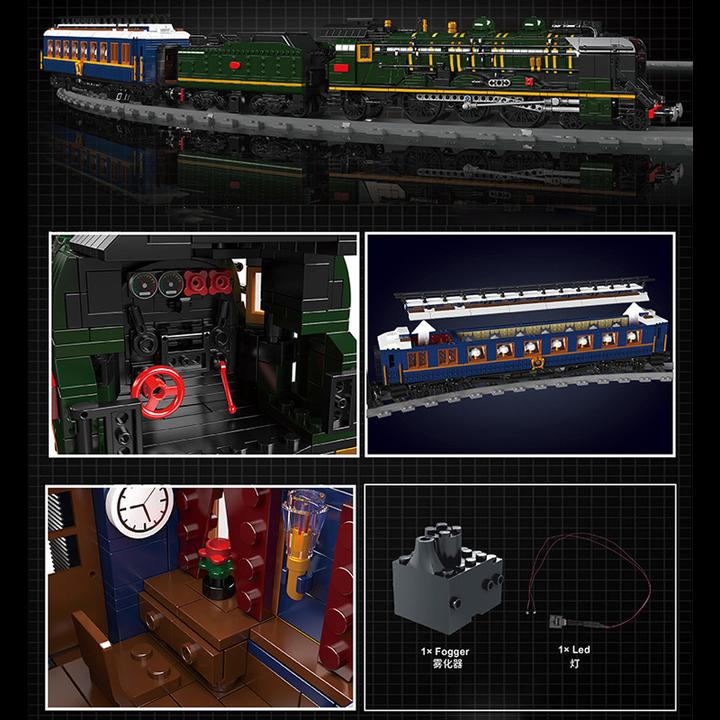 Actual product image Mould King SNCF 231 steam locomotive (Orient-Express)