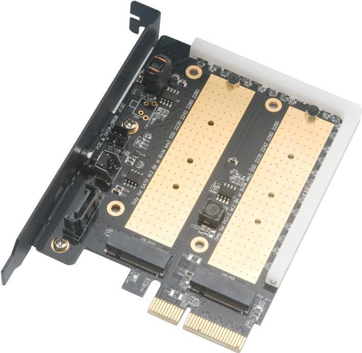 Akasa AK-PCCM2P-03 - PCIe - M.2 - Black - 32 Gbit/s - 0 - 55 °C