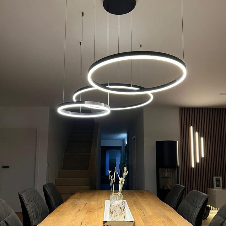 Produktbild s.luce Hängelampe Ring Schwarz Ø 150 | 120 | 100cm