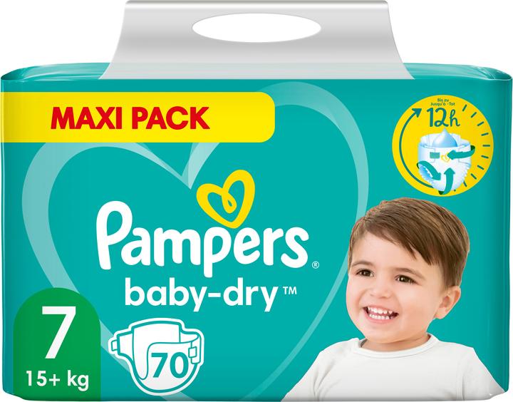 Produktbild Pampers Baby-Dry (Gr. 7, Halbmonatsbox, 70 Stück)