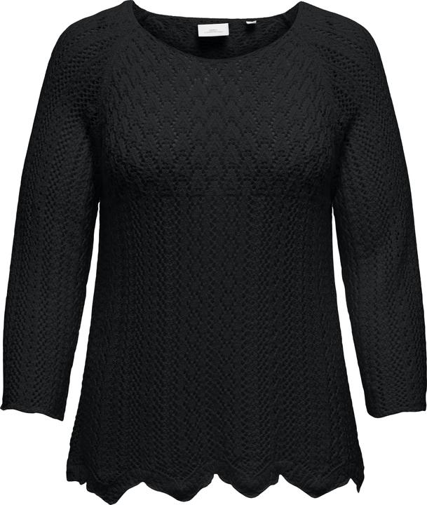 Only Normal geschnitten Rundhals Plus Pullover Strickpullover