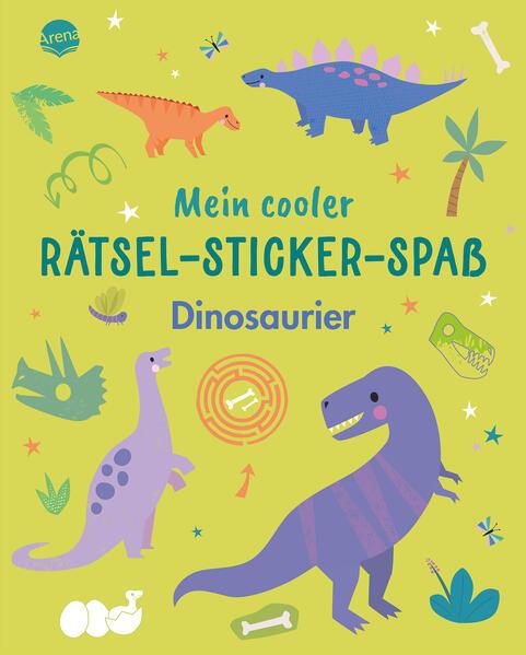 Actual product image Arena Mein cooler Rätsel-Sticker-Spass – Dinosaurier