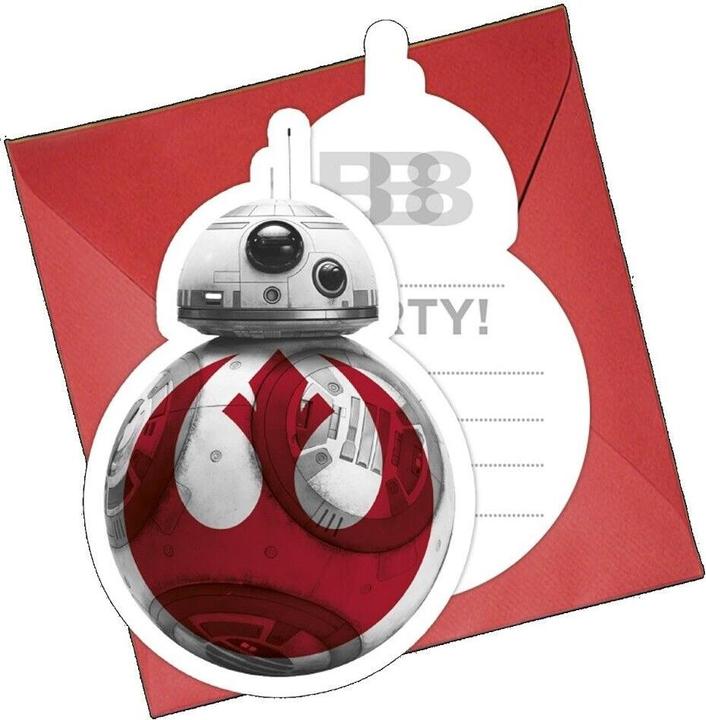Actual product image Star Wars Invitations (Pack of 6) (6 pcs.)