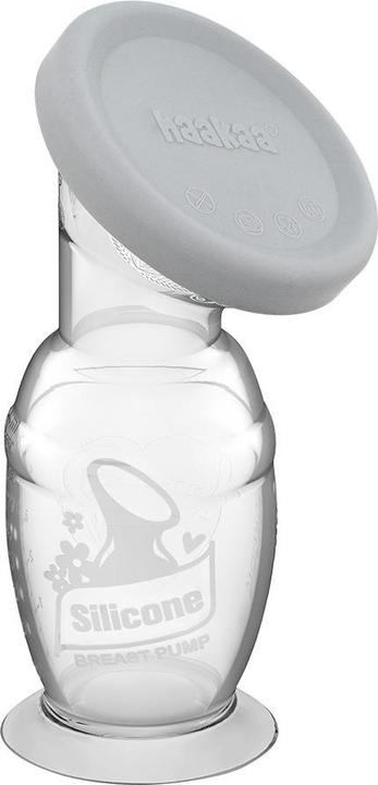 Produktbild Haakaa Muttermilchpumpe mit Saugfuss 100ml + Silikondeckel Set