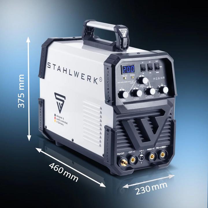 Actual product image Stahlwerk Welding machine AC DC Wig 200 ST IGBT with plasma cutter, fully equipped