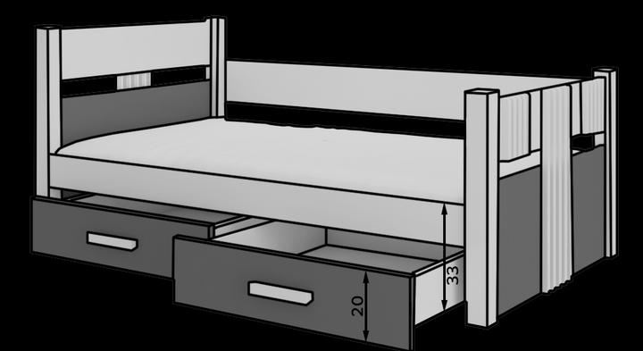 Immagine prodotto ADRK Furniture Letto a castello 180x80 (180 x 80 cm)