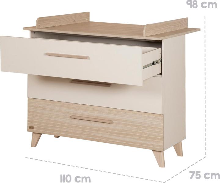 Image du produit Roba Wickelkommode breit inkl. Wickelansatz Sidney