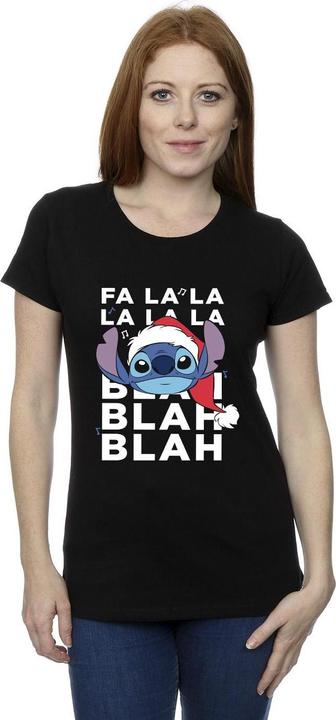 Produktbild Disney Lilo And Stitch Christmas Blah Blah Blah TShirt (M)