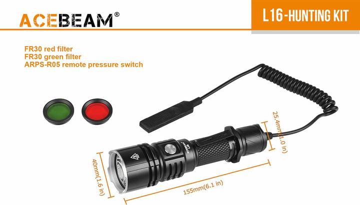 Produktbild AceBeam L16 Jagdset mit 2000 Lumen