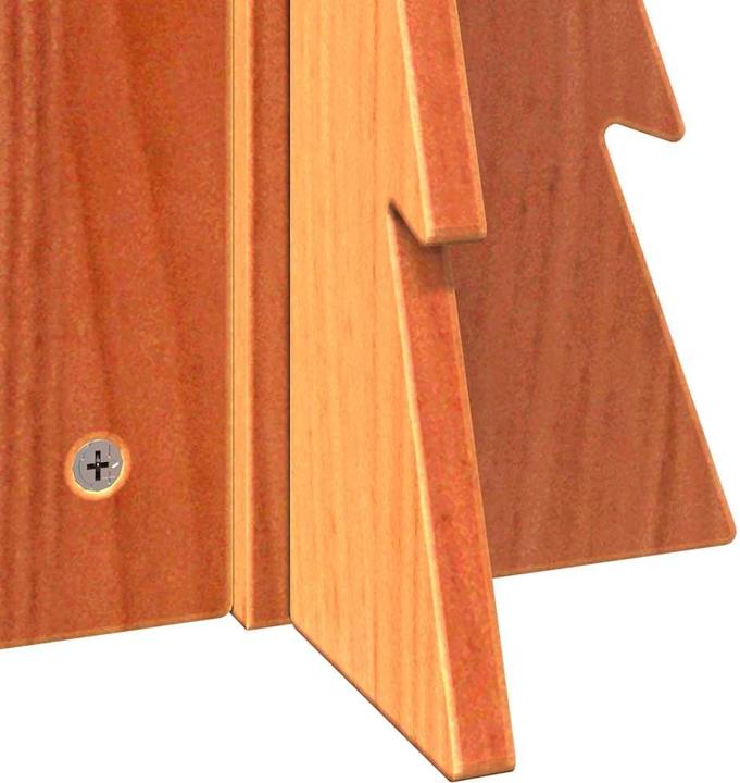Actual product image VidaXL Christmas tree wood Christmas tree decoration wooden tree 49cm solid wood pine