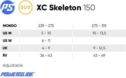 Immagine prodotto Powerslide OFF ROAD SKATES TRINITY XC Skeleton TRI 43-49 (43, 44, 45, 46, 47, 48, 49)