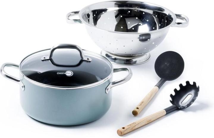 Image du produit Greenpan Set de casseroles et accessoires MAYFLOWER 5 éléments (Ensemble de casseroles et de poêles de cuisson, Céramique)