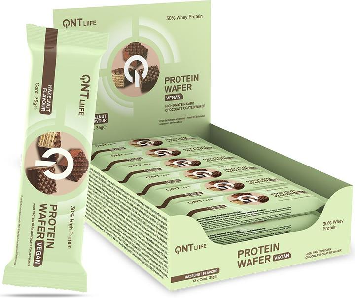 Image du produit QNT Vegan Protein Wafer Hazelnut (Noisette, 12 pcs, 420 g)