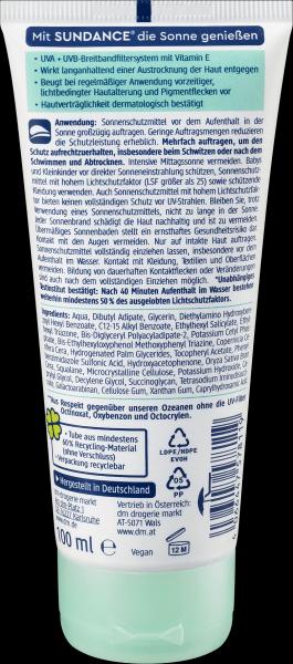 Produktbild dm Sundance Sonnencreme sensitiv, LSF 50 (Sonnencreme, SPF 50)