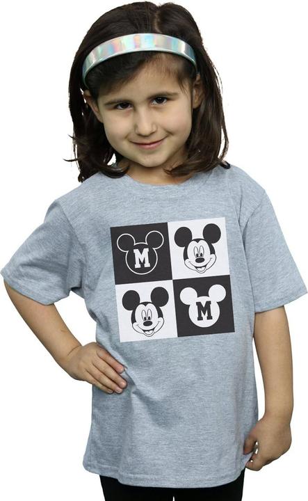 Immagine prodotto Disney Mickey Mouse Smiling Squares Maglietta Ragazze (140, 146)