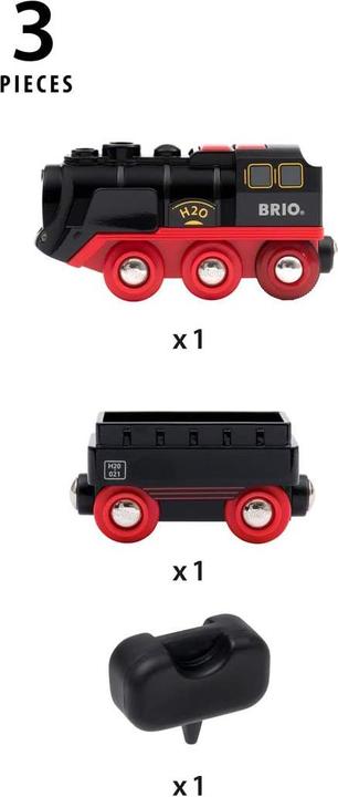 Immagine prodotto Brio Locomotiva a vapore a batteria con serbatoio d'acqua