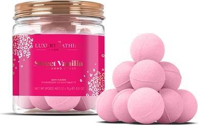Actual product image Grace Cole Sparkling Bath Balls Vanilla Almond - 12 X 15 Grams (Bath bombs)