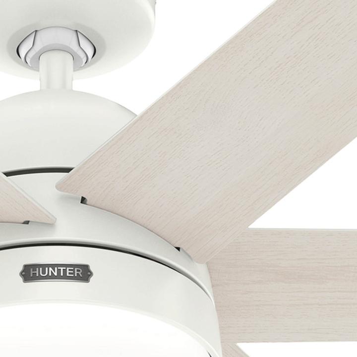 Produktbild Hunter Fans DC Deckenventilator Arete Weiss mit Licht & Fernbedienung (42.70 dB)