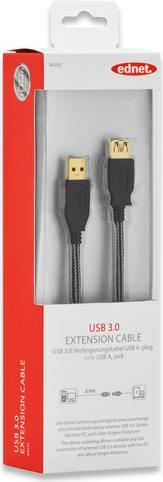 Produktbild ednet Verlängerungskabel (3 m, USB 3.1)