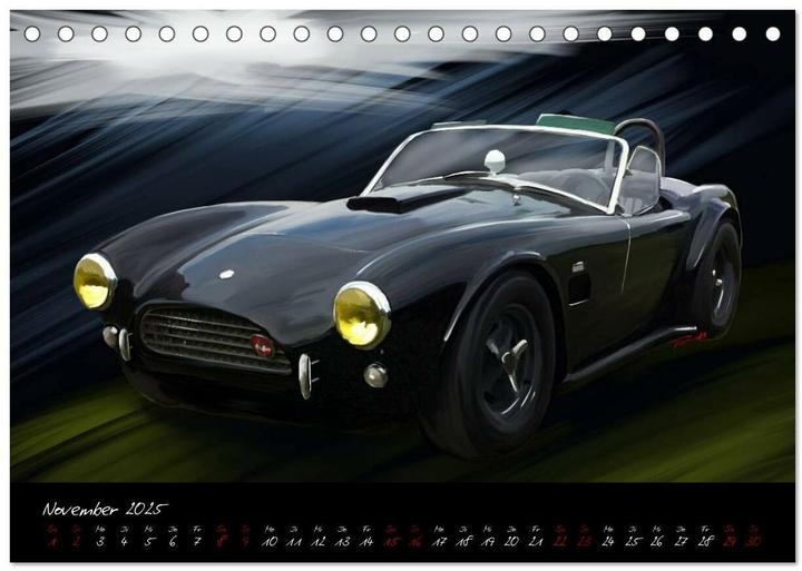 Actual product image Sportwagen Klassiker Kunst (Tischkalender 2025 DIN A5 quer), Monatskalender (A5, German)
