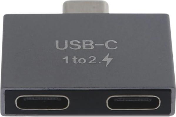 Image du produit PowerGuard Adaptateur de charge USB-C vers double USB-C Splitter (USB Type C, USB Type C)