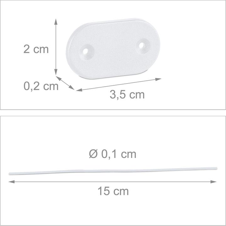 Image du produit Relaxdays 52 pcs. fixation pare-vue (10 cm)