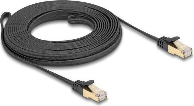 Actual product image Delock RJ45 flat ribbon network cable with braided sheath Cat.6 (S/FTP, CAT6a, 7.50 m)
