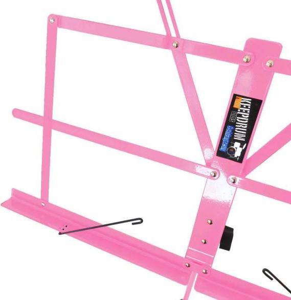 Produktbild keepdrum MUS2PK Notenpult Pink mit 4 Notenklammern