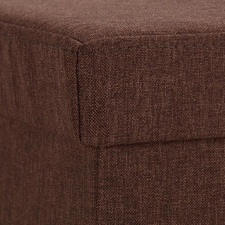 Actual product image Relaxdays Padded Striped Ottoman