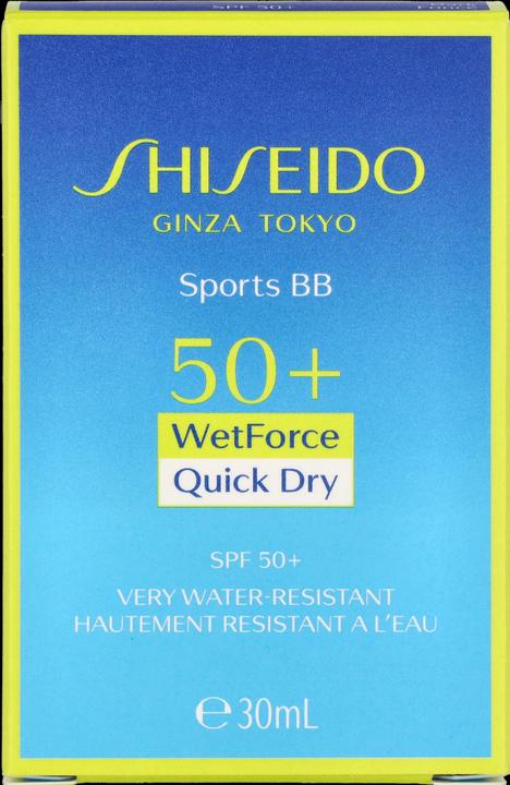 Productafbeelding Shiseido Sports BB (Zonnecrème gezicht, SPF 50, 30 ml, 63 g)