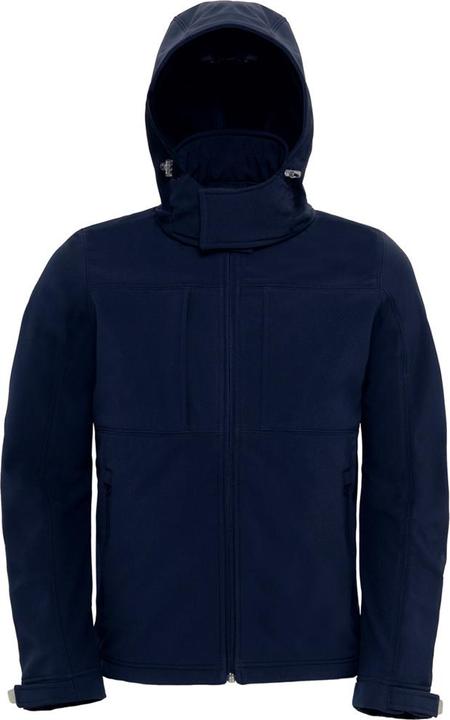 Produktbild B&C SoftshellJacke mit Kapuze FleeceInnenfutter atmungsaktiv wasserabweisend winddicht (XL)