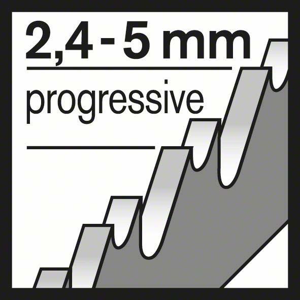 Produktbild Bosch Professional Zubehör PRO Multi Material thick and thin T345XF Stichsägeblatt, 132 mm, 25-tlg.