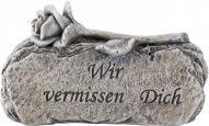 Produktbild IKO Grabstein mit Rose + Spruch (9 x 15 cm)