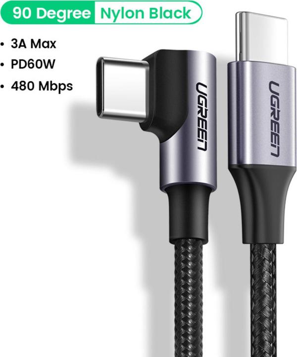 Actual product image Ugreen USB C — USB C (1 m, USB 2.0)