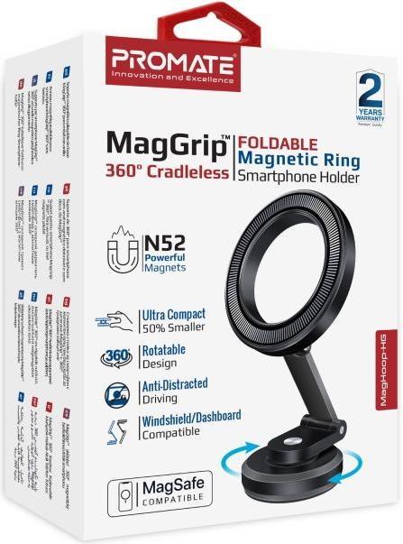 Actual product image ProMate MagHoop-HG Black smartphone holder