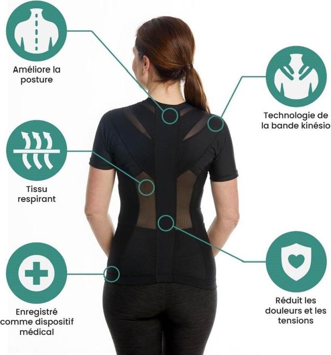 Image du produit Anodyne Posture Shirt 2.0 femme noir S (S)