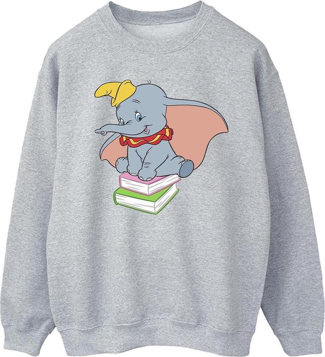 Actual product image Disney Mens Dumbo Sitting On Books Sweatshirt (M)