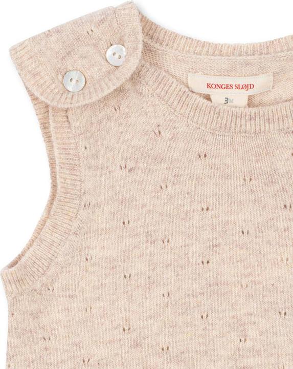 Produktbild Konges Slojd Mino StrickStrampler Off White Melange (80)