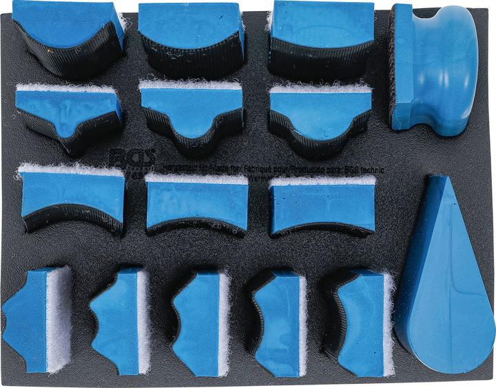 Actual product image BGS Velcro sanding block set | 16 pcs.