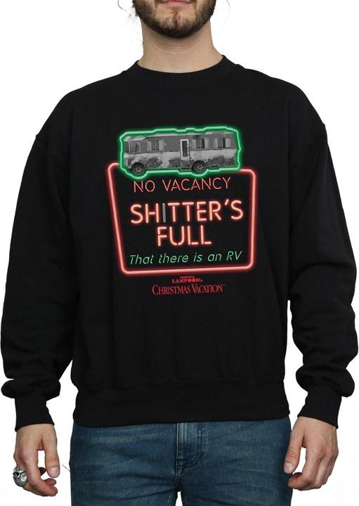 Produktbild National Lampoon´s Vacation National Lampoon's Christmas Vacation Greyscale No Vacancy Sweatshirt (S)