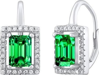 Image du produit Silvego PALOMA boucles d'oreilles en argent avec zircon vert LPSPE0455G